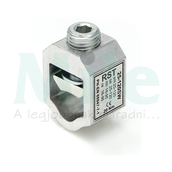 V-kengyel csatlakozó alu/ónozott bronz (AlMgSi) 16-120mm2 28x18,5x38mm Apator